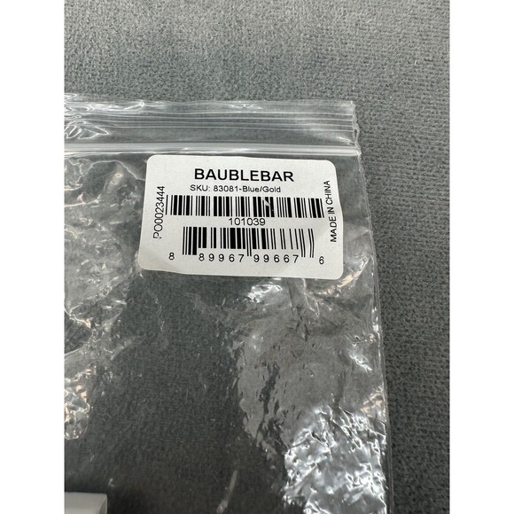 BaubleBar Multicolor Crystal Baguette Fringe Earrings Womens Gold Tone Dangle - Picture 3 of 3